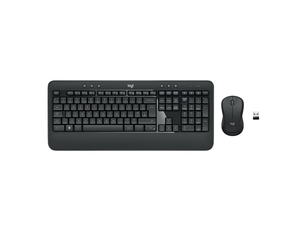 Logitech MK540 Advanced - Sats med tangentbord och mus - trådlös - 2.4 GHz - nordisk
