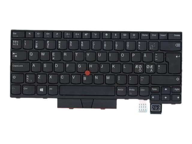 Darfon - Erstatningstastatur for bærbar PC - med Trackpoint, UltraNav - QWERTY - Nordisk - for ThinkPad T480 20L5, 20L6