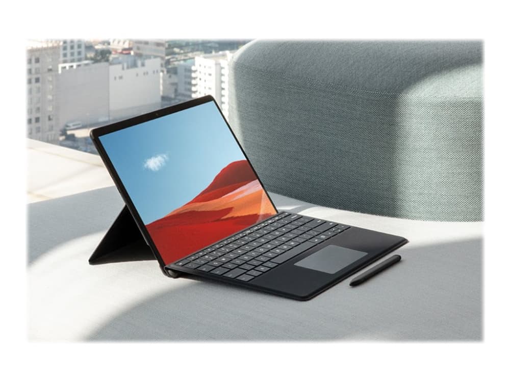 Microsoft Surface Pro X Signature Keyboard with Slim Pen Bundle - Tastatur - med styrepute - bakbelysning - Nordisk - svart - kommersiell - for Surfa