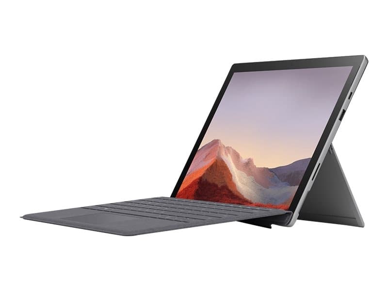 Microsoft Surface Pro Signature Type Cover - Tangentbord - med pekdyna - bakgrundsbelyst - engelska - isblå - kommersiell - för Surface Pro 7