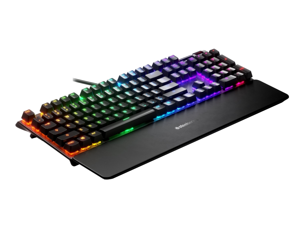 SteelSeries Apex 5 Tastatur med display, mediehjul Tastaturet i midtdisplayet | Midtdisplay | Displayer og