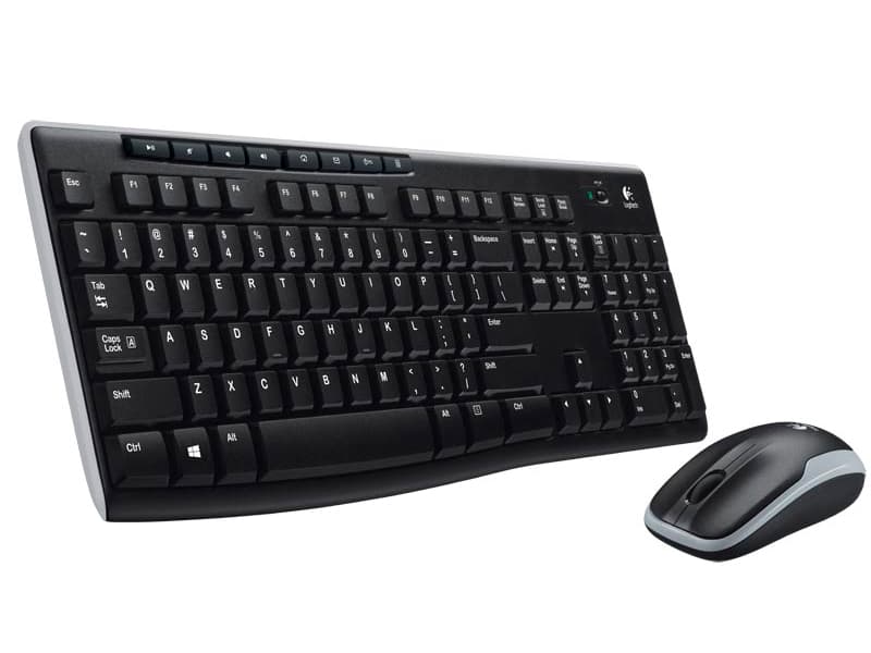 Logitech Wireless Combo MK270 - Sats med tangentbord och mus - trådlös - 2.4 GHz - nordisk
