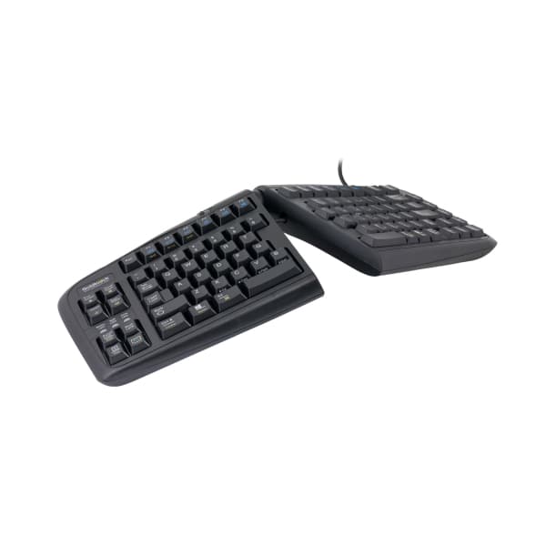 R-Go Tools Goldtouch V2 Adjustable Comfort Keyboard PC-Mac, Full-size (100%), Kabel, USB, QWERTY, Svart