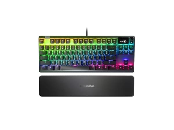 Mechanine žaidimu klaviatura SteelSeries Apex 7 TKL, Red Switch, US išdestymas