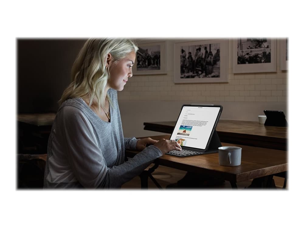 Logitech® Slim Folio Pro for iPad Pro 11-inch (1st and 2nd gen) - GRAPHITE - UK - INTNL