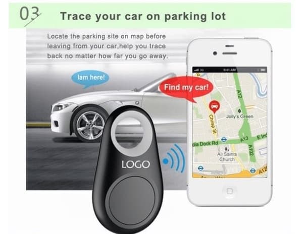 Bluetooth Nyckelhittare VIT