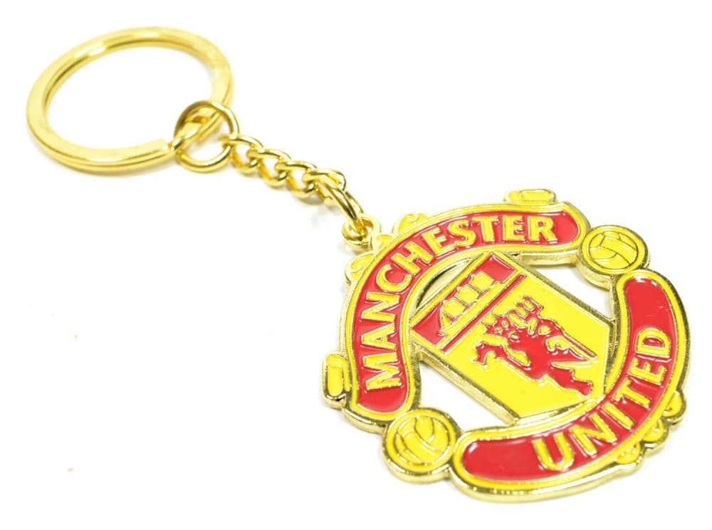 Manchester United FC Crest Keychain Nyckelring MAN UTD