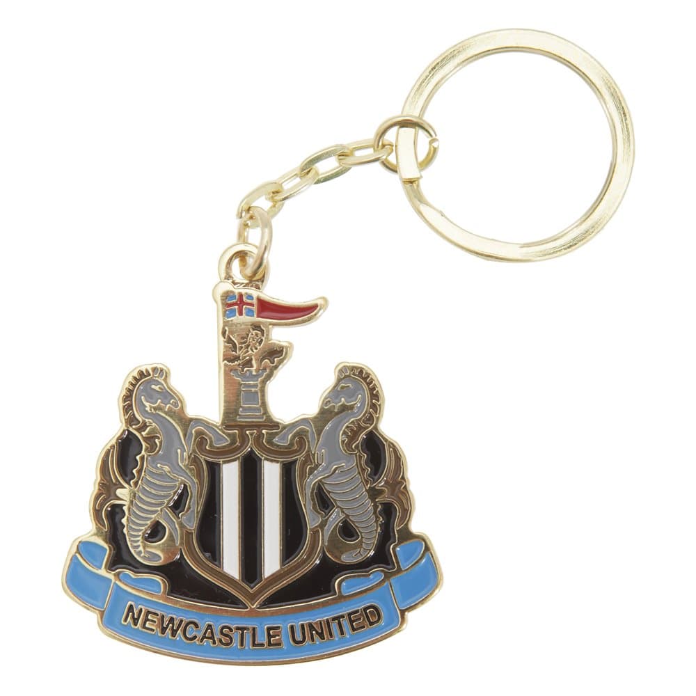 Newcastle United FC Officiell Metal Football Crest Keyring