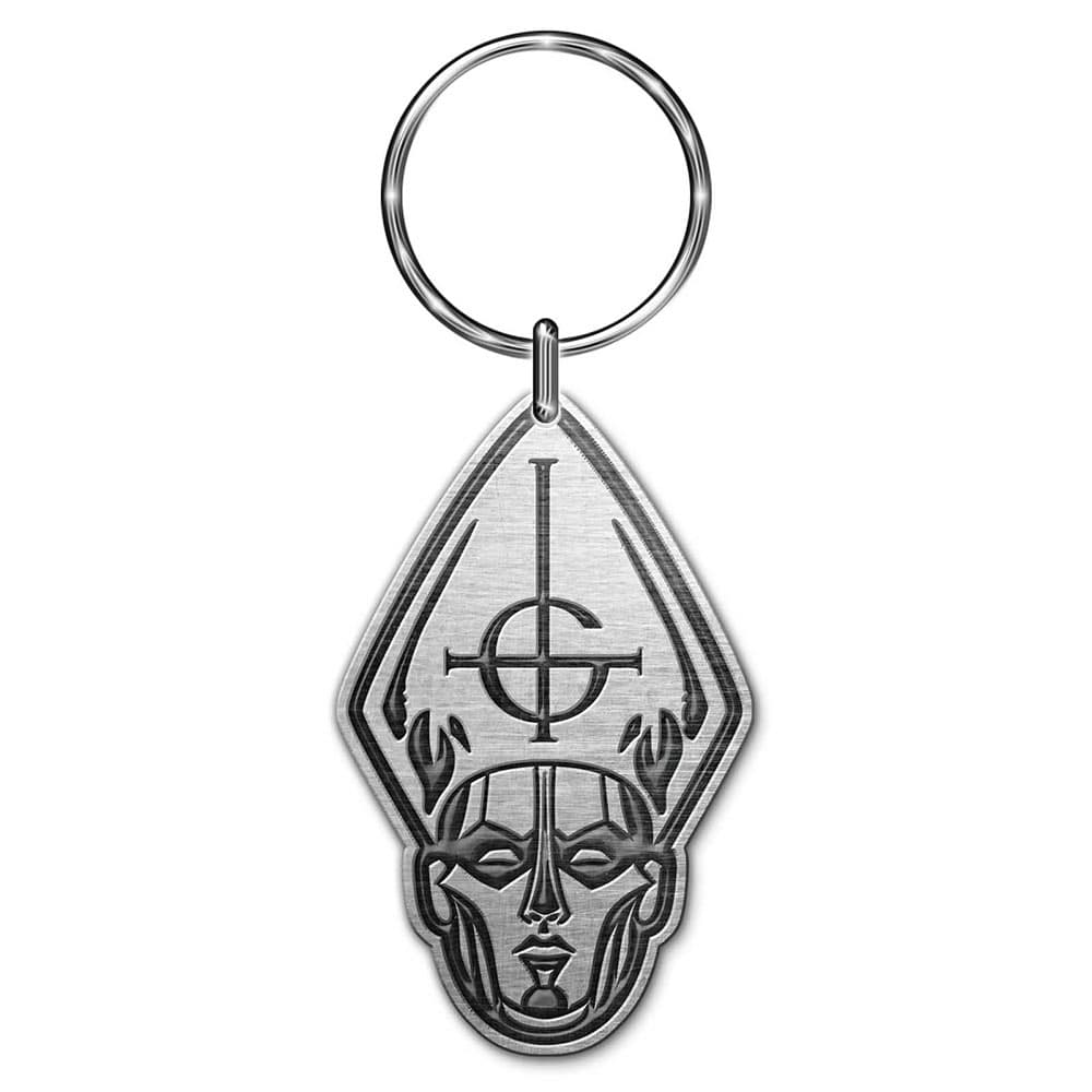 Ghost Keychain: Papa Head (Die-cast Relief)