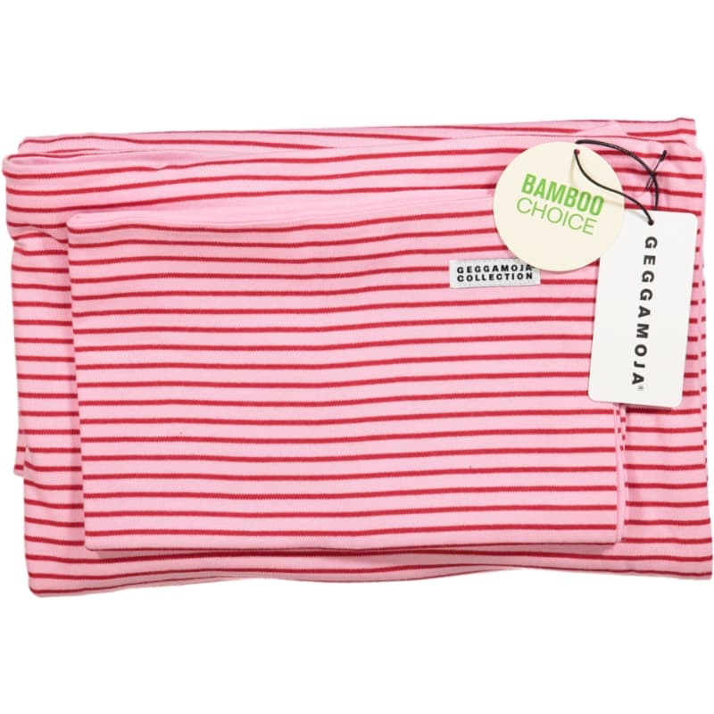 Bambubäddset- spjälsäng, Rosa/Röd, Geggamoja
