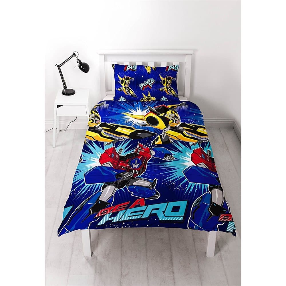 Transformers Childrens/Kids Hero Single Rotary Duvet Cover Set