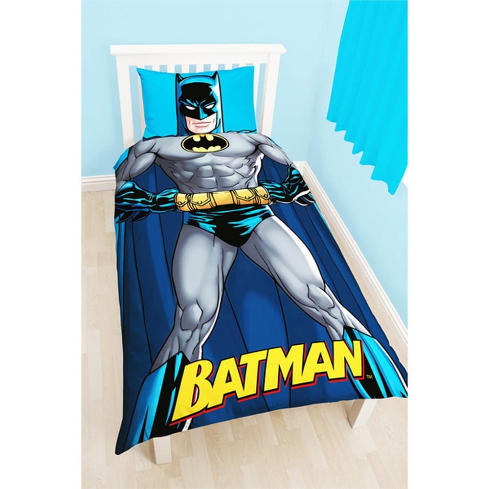 DC Comics Batman Childrens / Kids Official Shadow Reversible Single Duvet