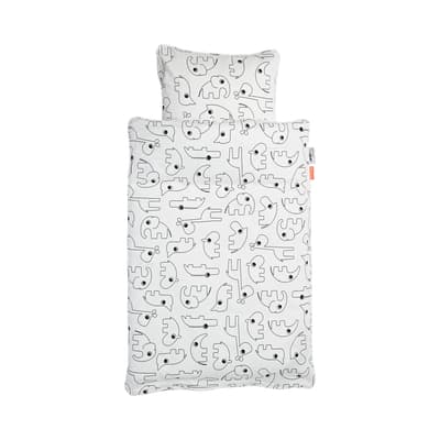 Påslakanset Spjälsäng, Contour White, Done By Deer