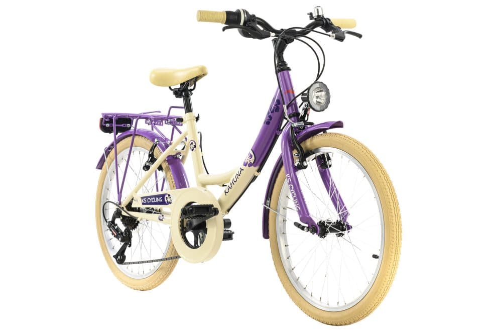 20" Kids' Bike "KAHUNA" 6 Gear Beige coloured Frame Size 34 cm KS Cycling