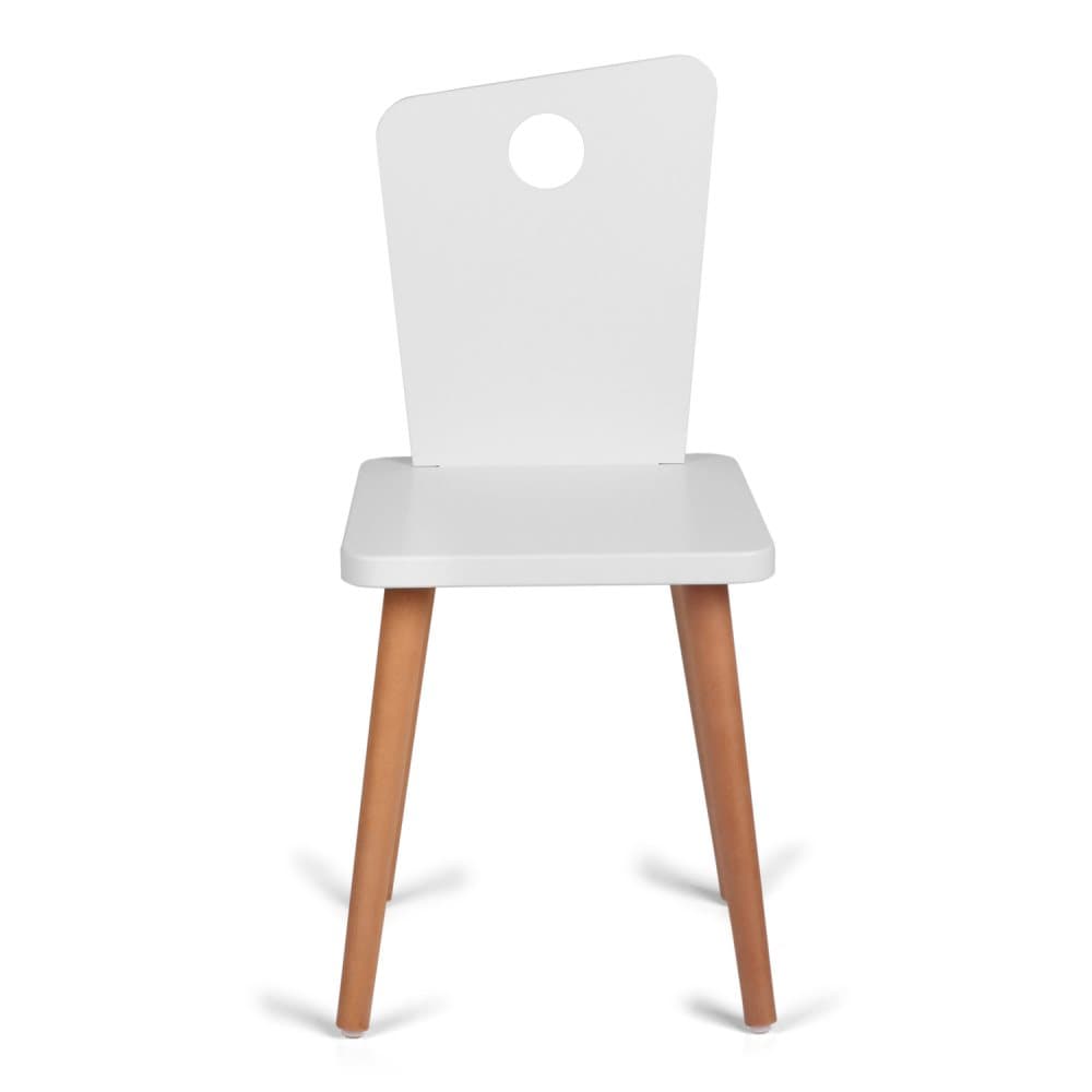 Troll Stol Vit/Teak