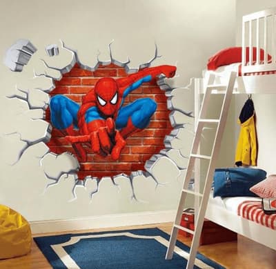 Väggdekor - Spiderman 3D 45x 50 cm.