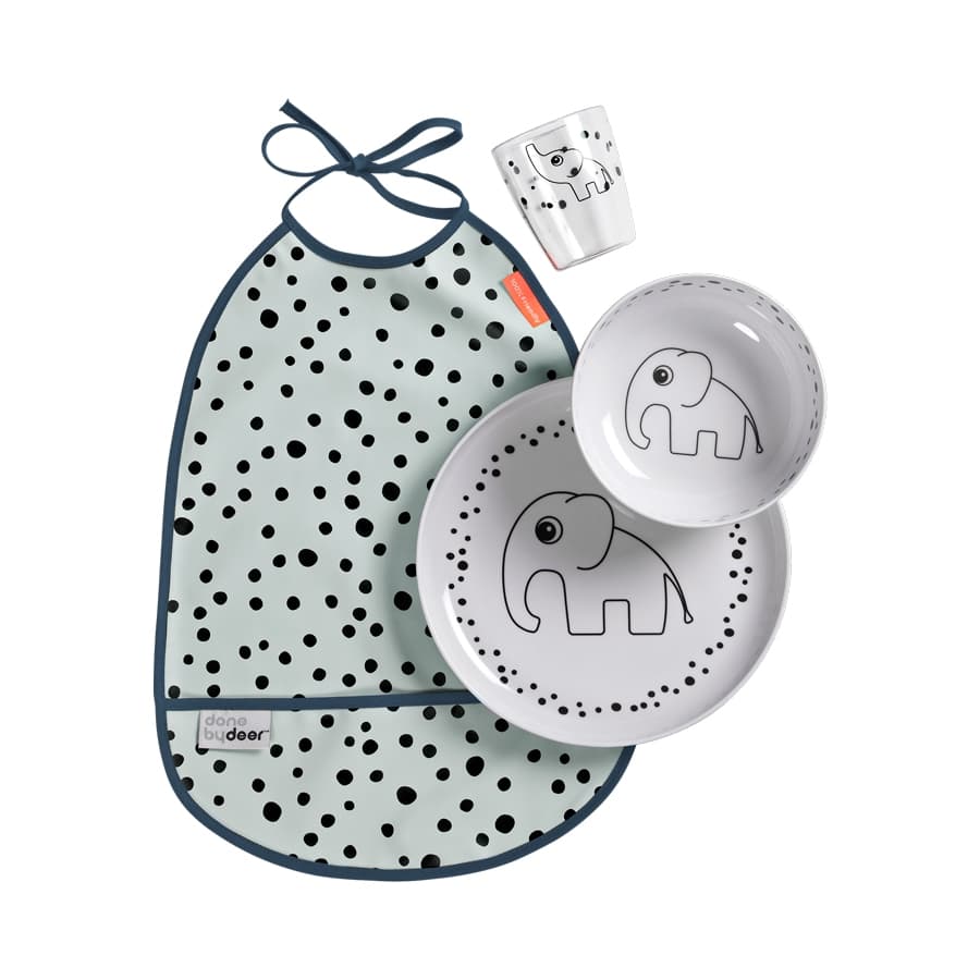 Middagssett Happy Dots Blue