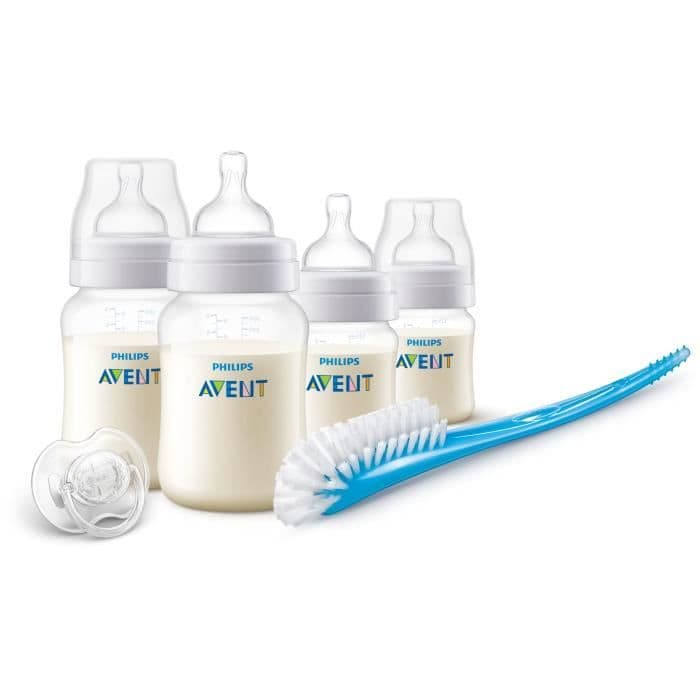 Philips Avent SCD806 / 00 nyfødt kit Anti-colic 2 flasker 125 ml Classic + + 2 flasker 260 ml Classic + + 1 slikkepind + 1 flaske