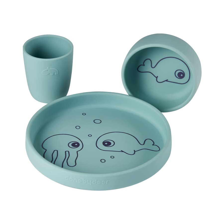 Barneservise Sea Friends, Blue, Done by Deer