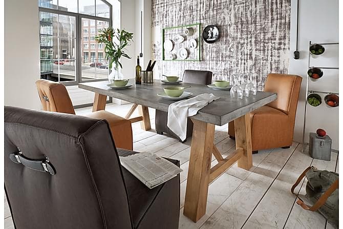 BORDESLY Stol Brun/Svart
