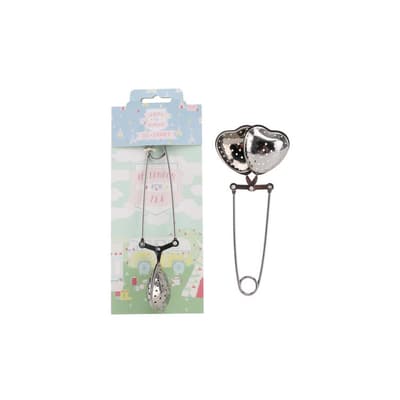 CGB Giftware Happy Glampers Heart Tea Strainer