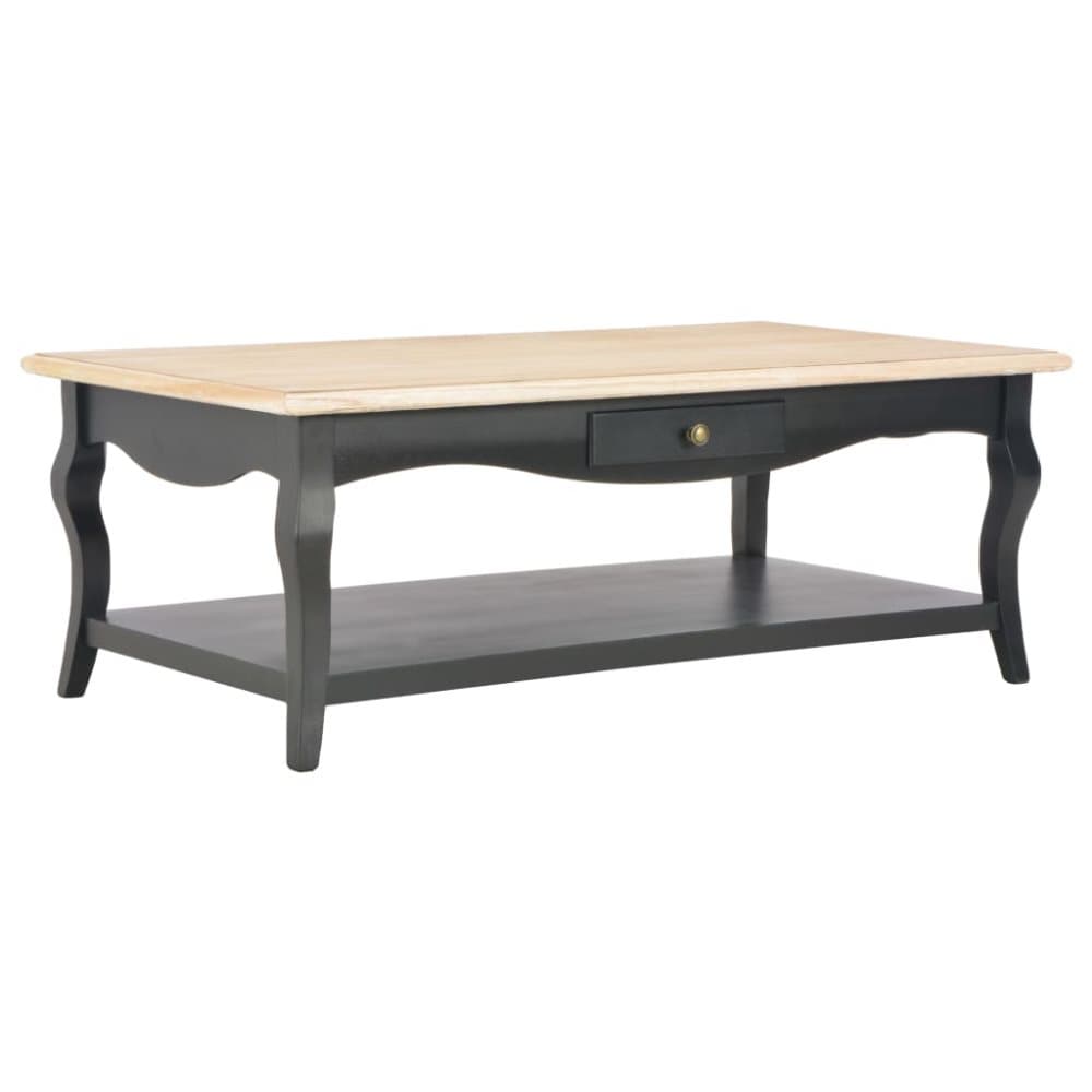 vidaXL Salongbord 110x60x40 cm MDF svart