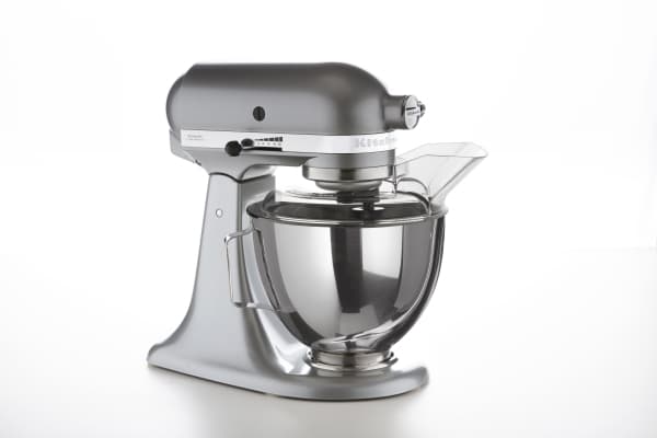 KitchenAid 5KSM95PSECU, 4.3 L, Silver Køkkenmaskine med følger piskeris, drejkrog og fladtpiskeris