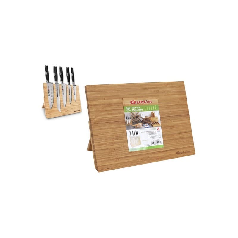 Magnetisk knivhållare Quttin Bambu (34 X 25 x 1,7 cm)