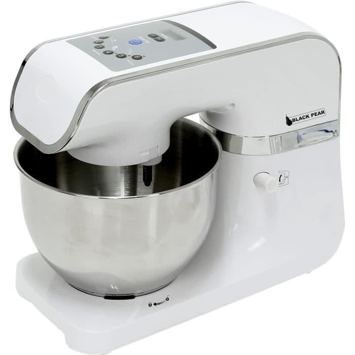 BLACKPEAR BRP 339 800 W konditorobot - 4 L skål i rostfritt stål - 6 hastigheter - Vit