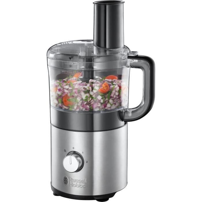 RUSSEL HOBBS 25280-56 - Kompakt husrobot - børstet rustfrit stål 1,9L 500W