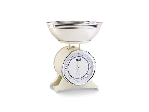 ADE KM 1500, Mekanisk köksvåg, 8 kg, 50 g, Metallisk, Vit, Metall, Countertop