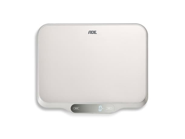 ADE KE 1601 Ladina, Elektronisk kjøkkenvekt, 15 kg, 1 g, Rustfritt stål, Rustfritt stål, Countertop