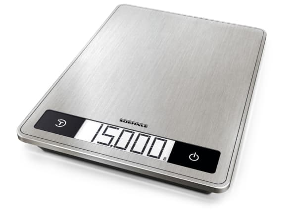 Soehnle Page Profi 200, Elektronisk kjøkkenvekt, 15 kg, 1 g, Rustfritt stål, Rustfritt stål, Glass