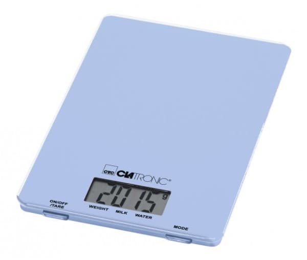 Clatronic KW 3626 LCD køkkenvægt Digital Vejeområde=5 kg Lyseblå