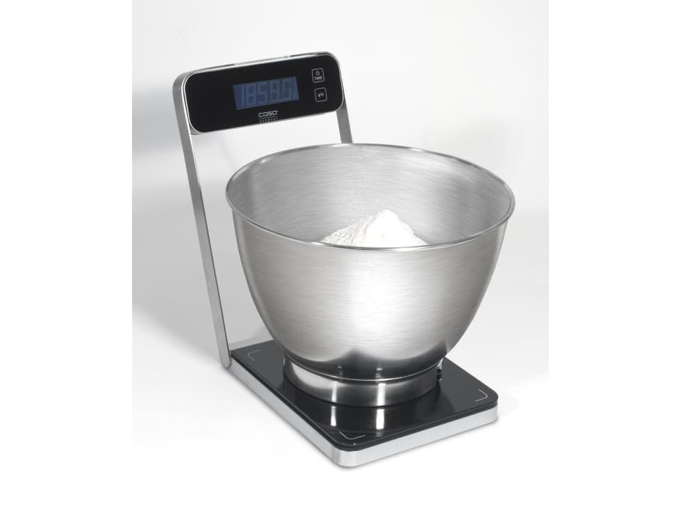 Caso B5, Elektronisk kjøkkenvekt, 5 kg, 0,5 g, Rustfritt stål, AAA, 1,5 V