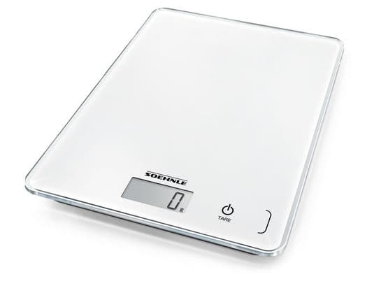 Soehnle Compact 300, Elektronisk kjøkkenvekt, 5 kg, 1 g, Hvit, Countertop, firkant
