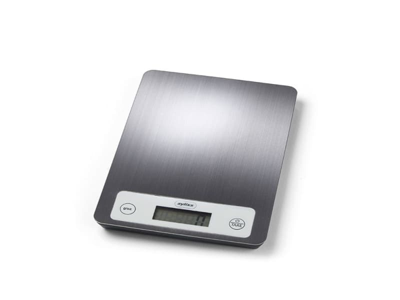 Zyliss E970048, Elektronisk kjøkkenvekt, 5 kg, Metallisk, Rustfritt stål, Rektangel
