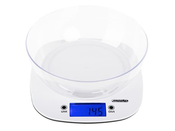 Mesko kitchen scale. Kitchen scale with a bowl MS 3165