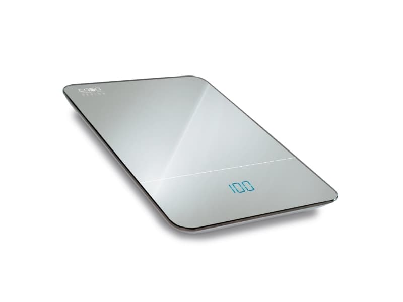 Caso F10, Elektronisk kjøkkenvekt, 10 kg, 1 g, Speil, Benkeplate, Rektangel