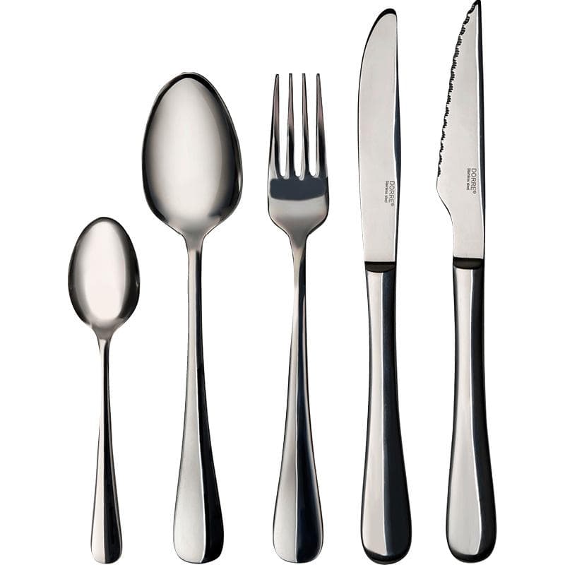 Classic Bestickset 30 delar slät kniv gaffel sked kaffesked grillkniv