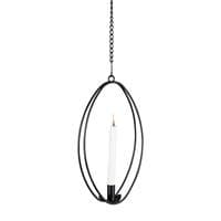 Birka Fönsterdekor oval förkromad 1 antikljjus höjd 40 cm