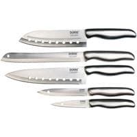 Calgary Knivset i stål 5 knivar japansk kock bröd allkniv skal