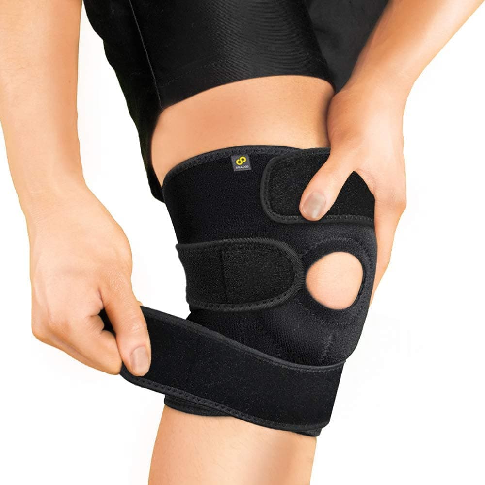 Bracoo KS10 knæstøtte, åben patellastabilisator og fuldt justerbar neoprenbøjle