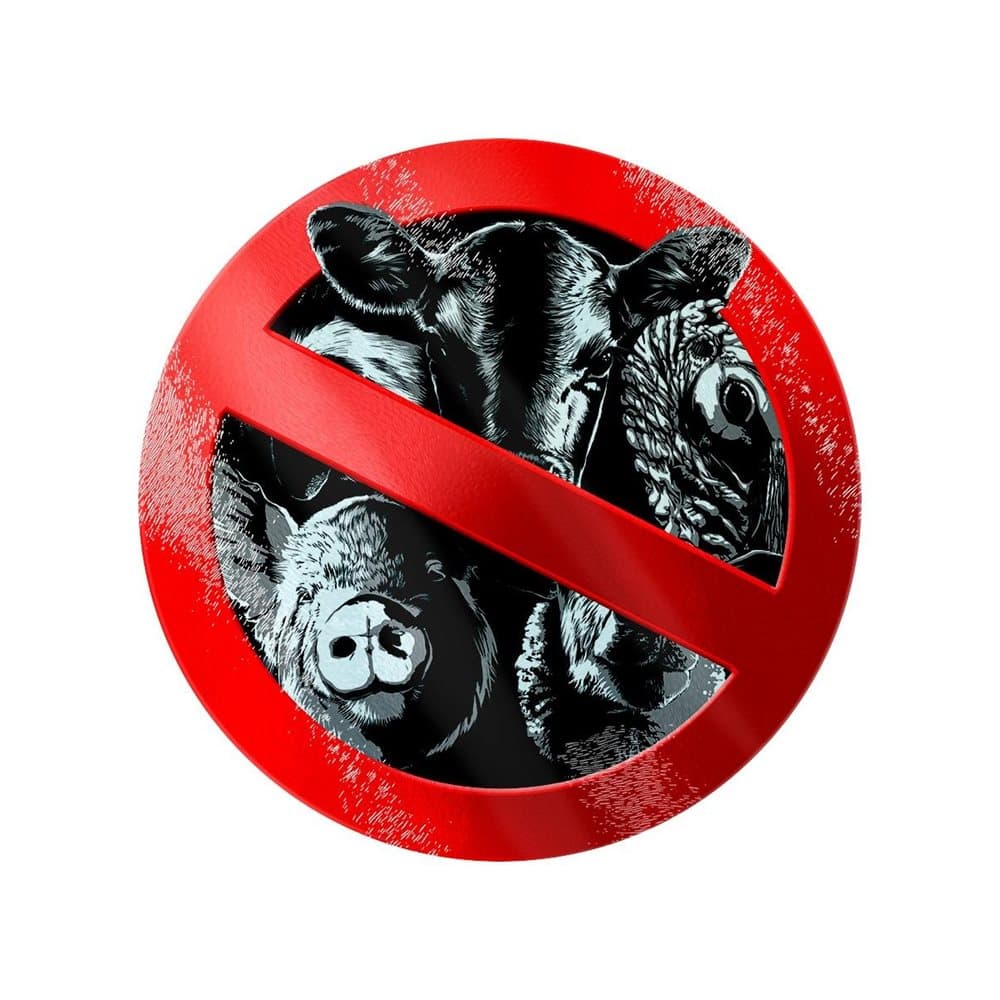 Grindstore Friends Not Food Circular Glass Chopping Board