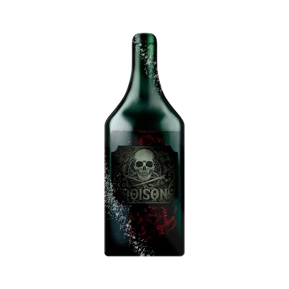Grindstore What`s Your Poison Bottle Shaped Glass Chopping Board