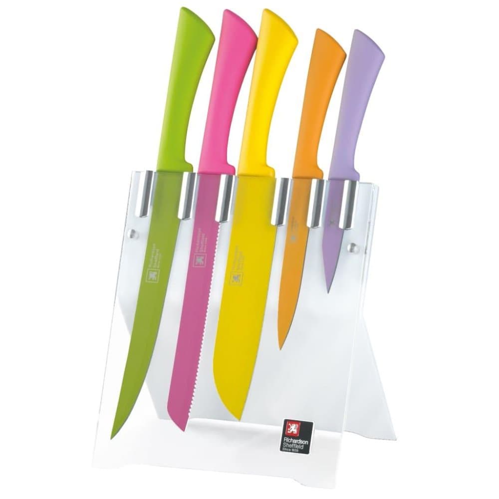 Richardson Sheffield Kjøkkenknivsett 5 deler Love Colour Spring