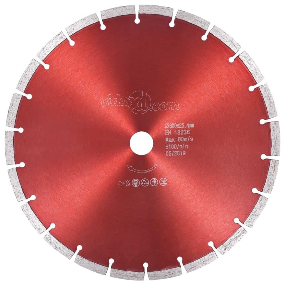 vidaXL Diamantklinga stål 300 mm