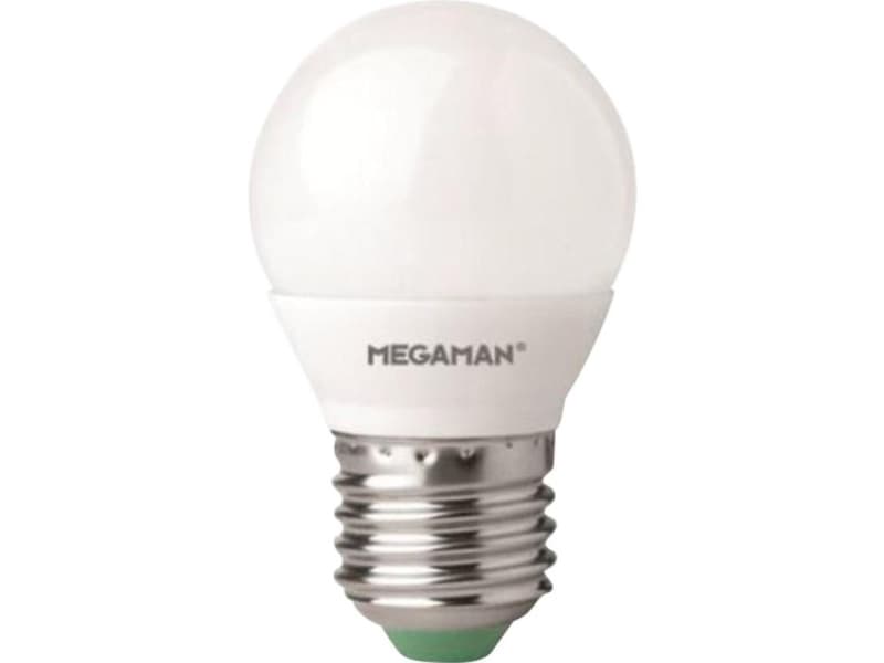 Megaman LED (RGB) Energiklasse A+ (A++ - E) E27 Dråbe-form 5.5 W = 40 W Varmhvid (Ø x L) 45 mm x 77 mm 1 stk