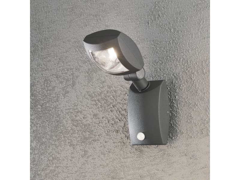 Konstsmide 7937-370, 1 lampor, 3000 K, IP54, Antracit, Grå