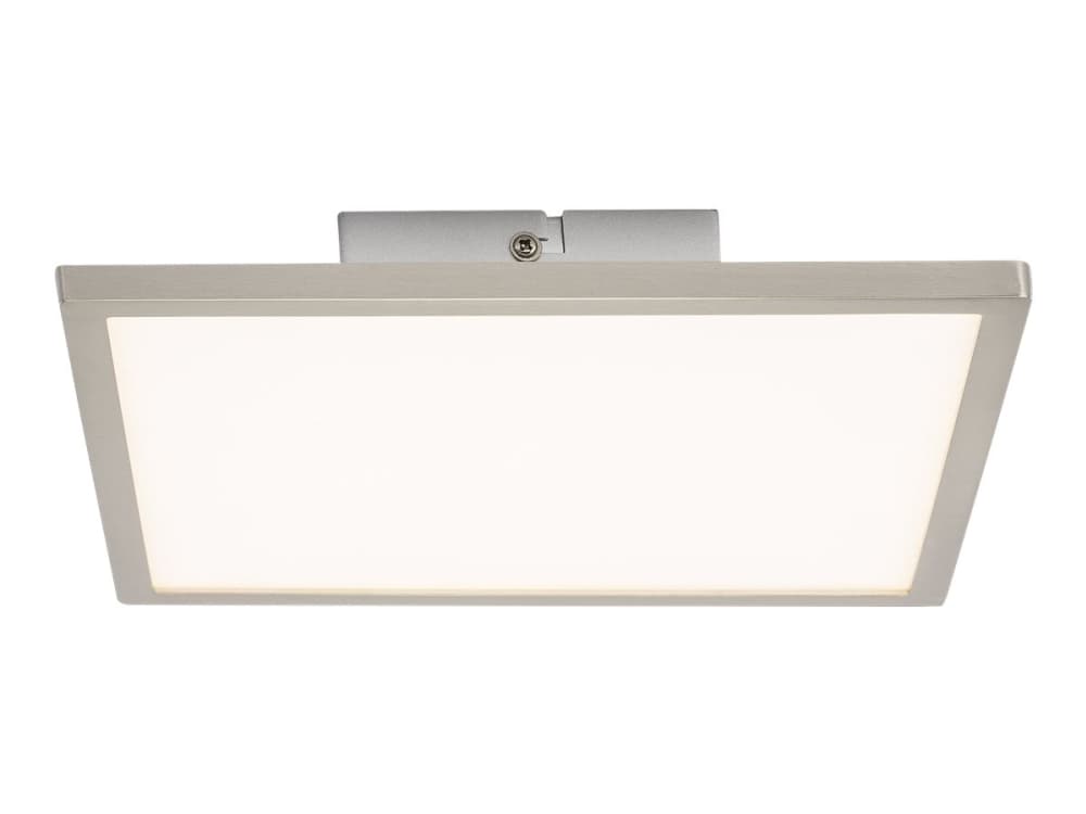 Brilliant Softline Ceres - Innertakslampa - LED - totalt: 10 W - klass F - varmt vitt ljus - 3000 K - panel - vit, järn